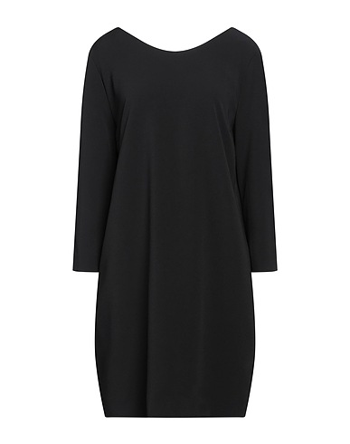 ROSSOPURO Short dress Black 93% Polyester, 7% Elastane