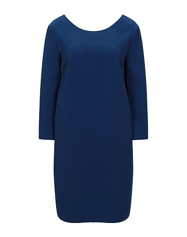 ROSSOPURO Short dress Midnight blue 93% Polyester, 7% Elastane