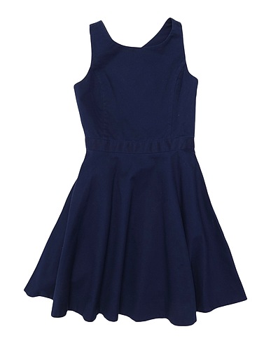 POLO RALPH LAUREN Dress Cotton Piquet Solid Crossbody Dress
 Midnight blue 98% Cotton, 2% Elastane