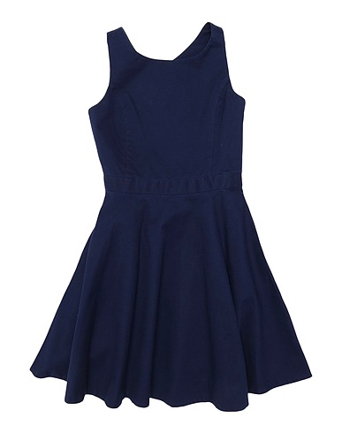 POLO RALPH LAUREN Dress Cotton Piquet Solid Crossbody Dress
 Midnight blue 98% Cotton, 2% Elastane