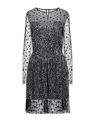 DV Roma Vestito corto Nero 50% Poliammide, 50% Poliestere