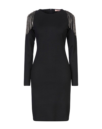 TWINSET Vestito corto Nero 44% Poliestere, 30% Poliammide, 17% Acrilico, 7% Lana, 2% Elastan