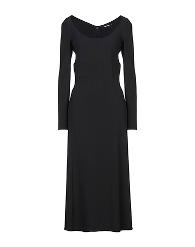 DSQUARED2 Midi dress Black 64% Viscose, 32% Acetate, 4% Elastane