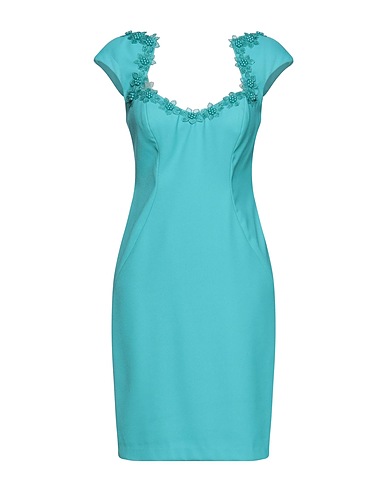 MAESTRI Sheath dress Turquoise 95% Polyester, 5% Elastane