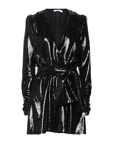 AMEN Vestito corto Nero 95% Poliestere, 5% Elastan