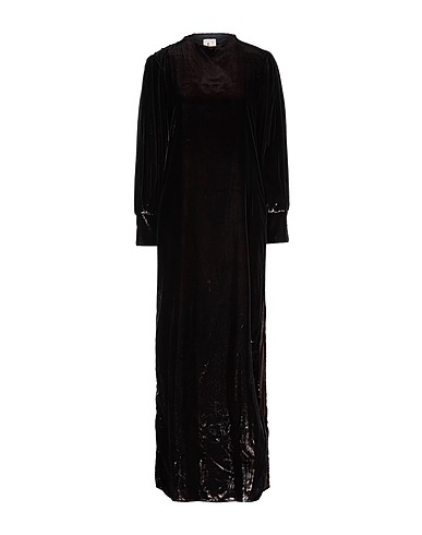 L' AUTRE CHOSE Long dress Dark brown 100% Polyester