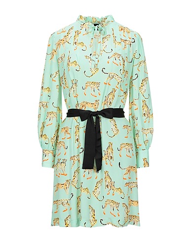 PINKO Vestito corto Verde chiaro 100% Viscosa, Poliestere