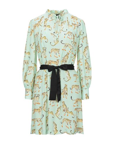 Pinko Short Dresses In Light Green