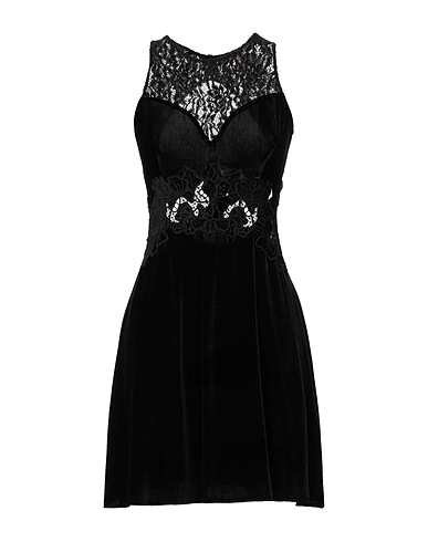 ERMANNO SCERVINO Vestito midi Nero 82% Viscosa, 18% Seta, Cotone, Poliammide
