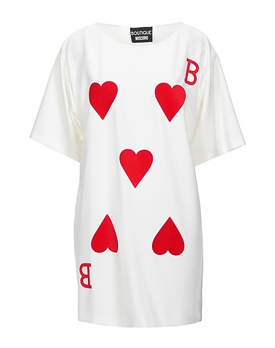 BOUTIQUE MOSCHINO Vestito corto Bianco 92% Poliestere, 8% Elastan