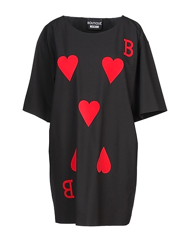 BOUTIQUE MOSCHINO Vestito corto Nero 92% Poliestere, 8% Elastan