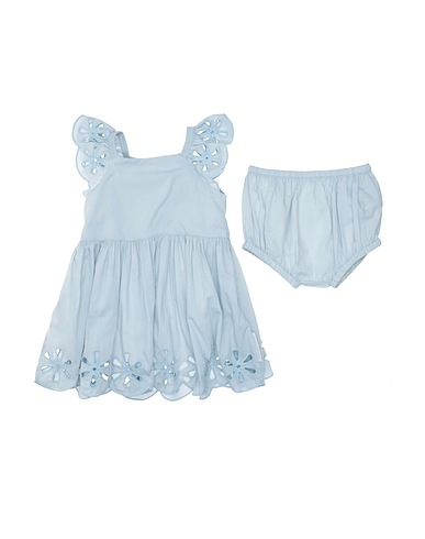 STELLA McCARTNEY KIDS Vestito Baby  Celeste 100% Cotone