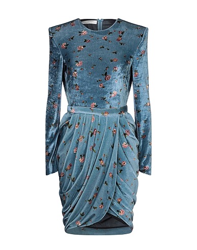 PHILOSOPHY di LORENZO SERAFINI Short dress Slate blue 75% Viscose, 20% Polyamide, 5% Other Fibres