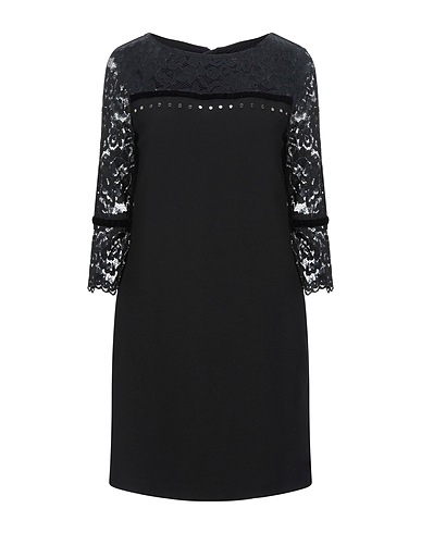 LIU •JO Short dress Black 71% Viscose, 24% Polyamide, 5% Elastane, Cotton, Polyester