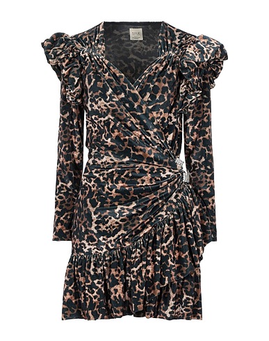 5RUE Short dress Black 90% Polyester, 10% Elastane