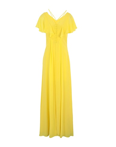 KARL LAGERFELD シルクドレス SILK MAXI DRESS
 イエロー シルク 100%