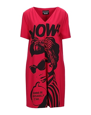 BOUTIQUE MOSCHINO Kurzes Kleid Purpur 92% Polyester, 8% Elastan