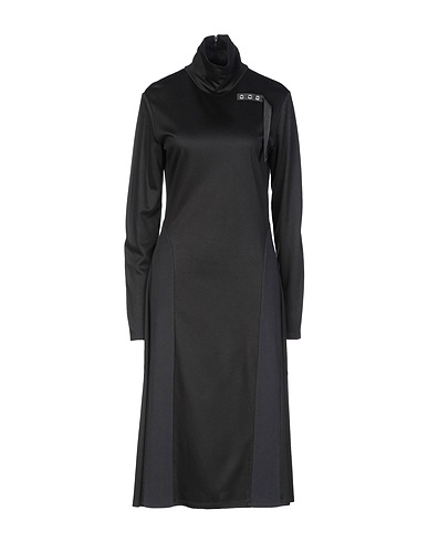 PATRIZIA PEPE Vestito midi Nero 98% Viscosa, 2% Poliuretano, Cotone, Poliestere, Metallo