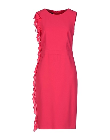 BOUTIQUE MOSCHINO Midi dress Coral 70% Triacetate, 30% Polyester