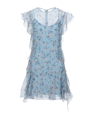 ERMANNO SCERVINO Short dress Sky blue 100% Silk