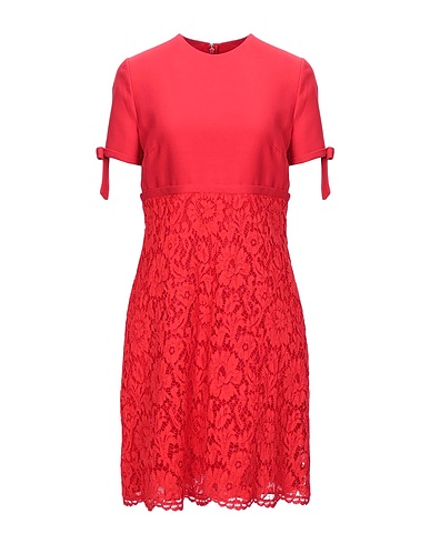 VALENTINO GARAVANI Short dress Red 41% Cotton, 39% Viscose, 20% Polyamide, Virgin Wool, Silk