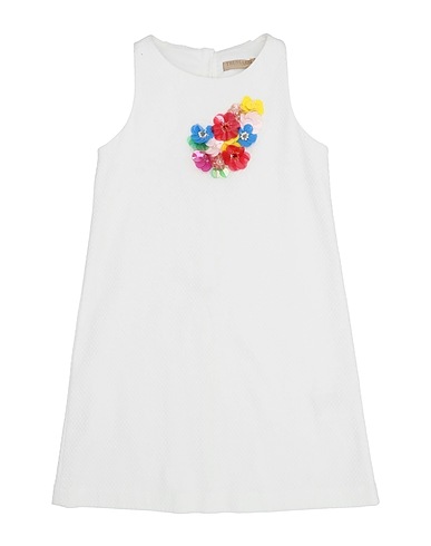 TRUSSARDI JUNIOR Dress White 97% Cotton, 3% Elastane