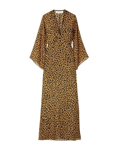 MICHELLE MASON DRESSES Khaki 100% Silk