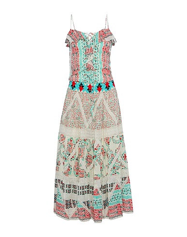 ETRO Long dress Green 100% Silk