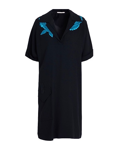 MARCO DE VINCENZO Short dress Black 50% Acetate, 50% Viscose, Polyester