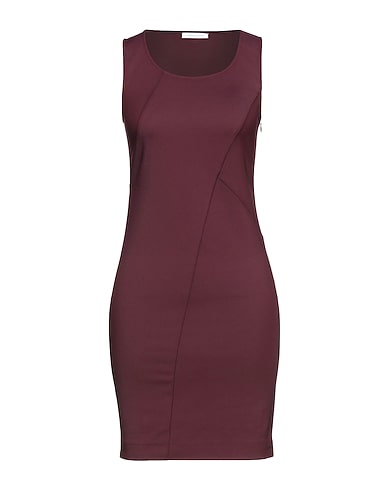 PATRIZIA PEPE Office dress Plum 48% Cotton, 45% Polyamide, 7% Elastane