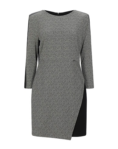 LIU •JO Short dress Black 96% Polyamide, 4% Elastane, Viscose