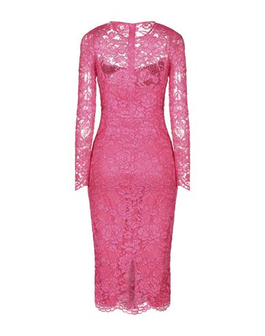 Shop Passepartout Dress By Elisabetta Franchi Celyn B. Woman Midi Dress Fuchsia Size 4 Polyamide, Viscose In Pink