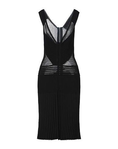 JOHN RICHMOND Midi dress Black 68% Viscose, 25% PBT - Polybutylene terephthalate, 7% Cotton