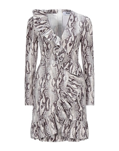 MSGM Short dress Beige 100% Polyester