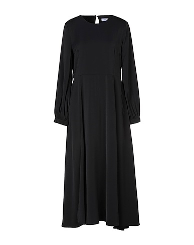 ANONYME DESIGNERS ひざ丈ワンピース ブラック ポリエステル 100%
