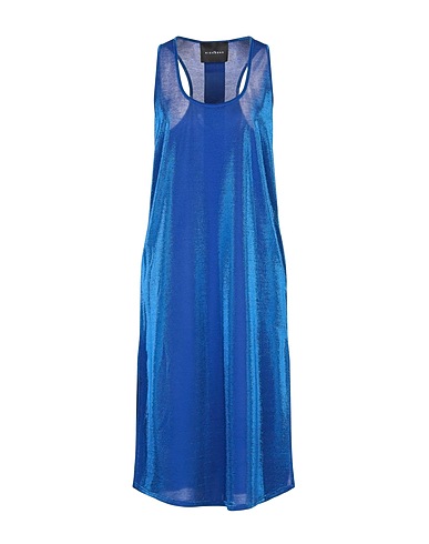 JOHN RICHMOND Midi dress Bright blue 75% Cotton, 25% Polyester