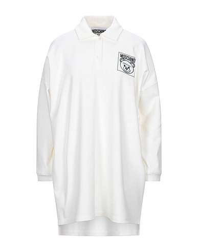 MOSCHINO Short dress Ivory 97% Cotton, 3% Other Fibres