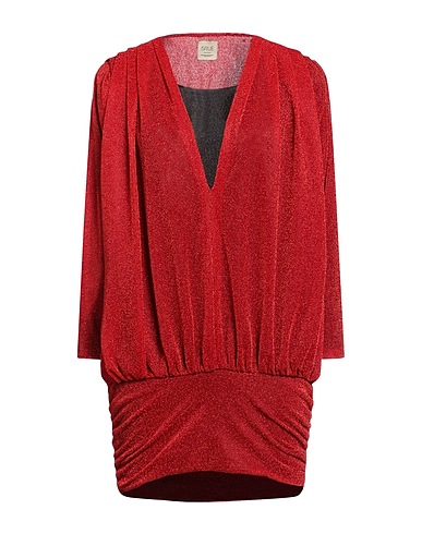 5RUE Vestito corto Rosso 100% Poliestere