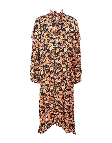 BAUM UND PFERDGARTEN Midi dress Orange 100% Viscose