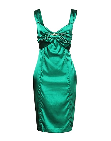 ROBERTO CAVALLI Midi dress Green 97% Polyester, 3% Elastane