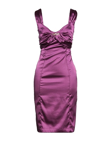 ROBERTO CAVALLI Tubino Viola scuro 97% Poliestere, 3% Elastan