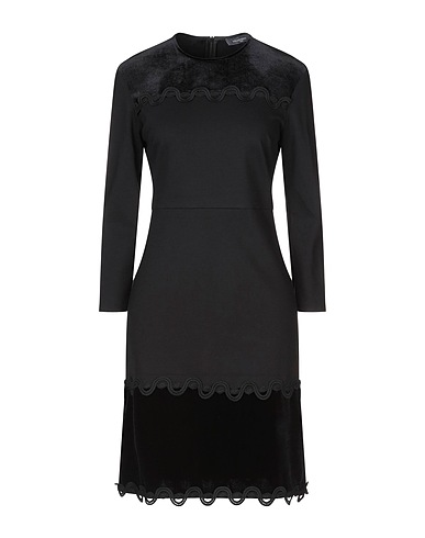SANDRO FERRONE Short dress Black 70% Viscose, 27% Polyamide, 3% Elastane
