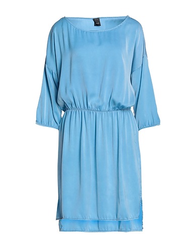 PINKO Short dress Sky blue 50% Viscose, 45% Polyamide, 5% Elastane
