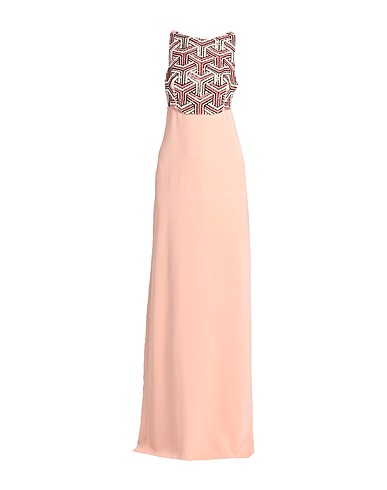 ELISABETTA FRANCHI Long dress Pink 96% Viscose, 4% Elastane, Glass