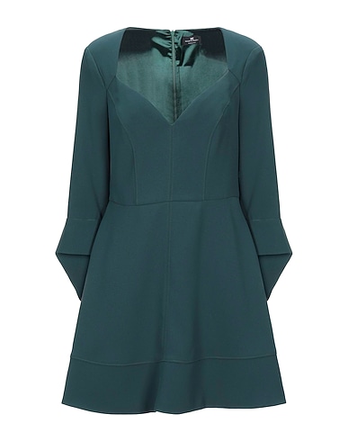 ELISABETTA FRANCHI Short dress Dark green 100% Polyester
