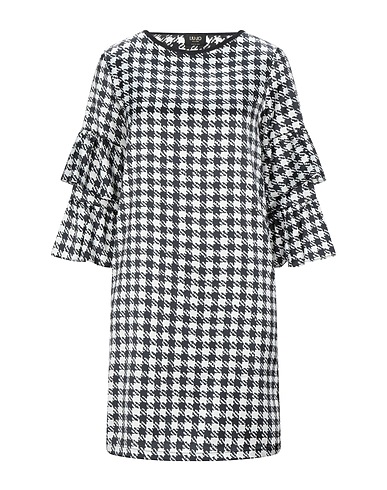 LIU •JO Short dress Black 97% Polyester, 3% Elastane