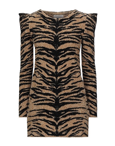 LANEUS Sheath dress Gold 60% Metallic fiber, 40% Polyamide