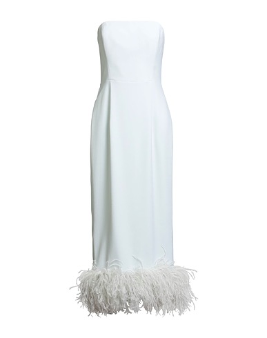 16ARLINGTON Elegantes Kleid Säuregrün 100% Polyester, Straussenfedern