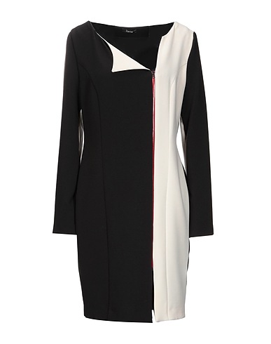 HANITA Sheath dress Black 63% Polyester, 32% Viscose, 5% Elastane