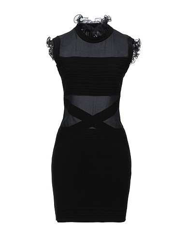 FRANKIE MORELLO Sheath dress Black 71% Viscose, 29% Polyester, Cotton, Elastane